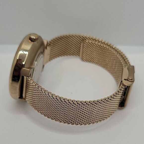 FOSSIL HUTTON BQ3492 Women's Gold Stainless Steel Analog Pink Dial Watch BC339 - Picture 8 of 10